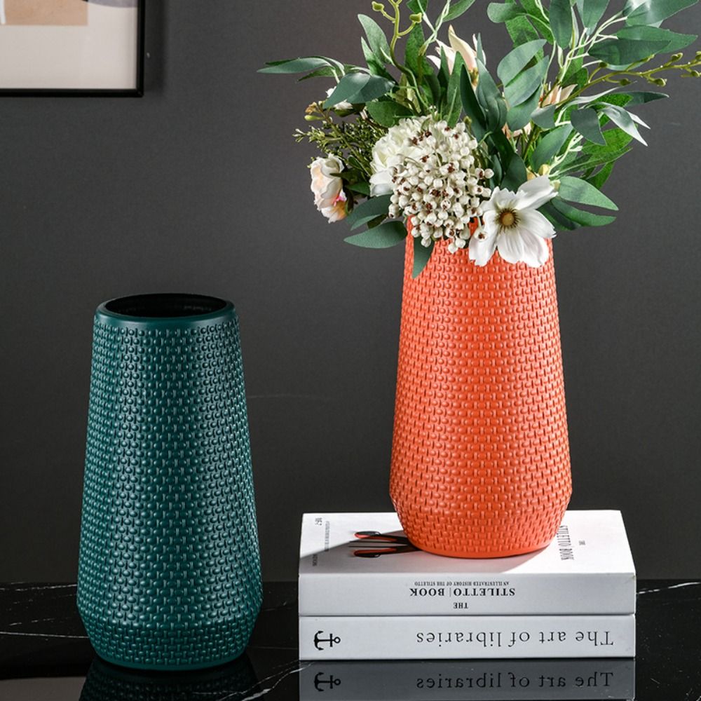 Centerpiece Vase Tall - Vas bunga keramik imitasi, keranjang Pot