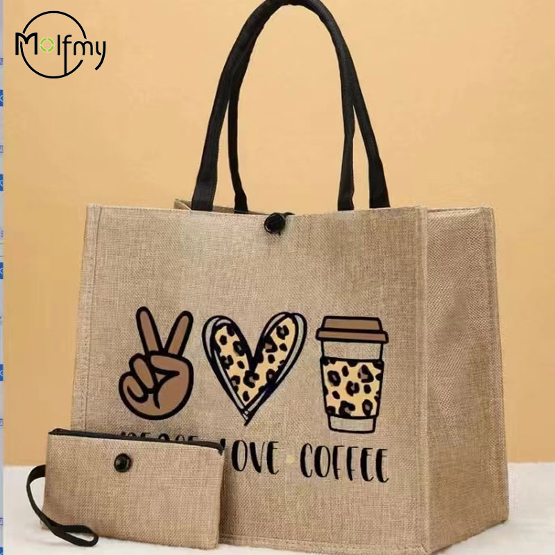Wedding Vendor - Tas Tote Linen 2 buah tas