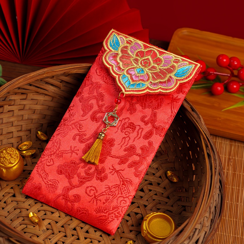 Wedding Envelopes - 1 Buah Amplop Merah Pernikahan Bordir