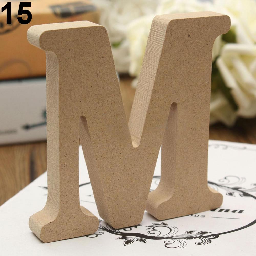 Wedding Z - 10cm berdiri bebas A-Z kayu huruf