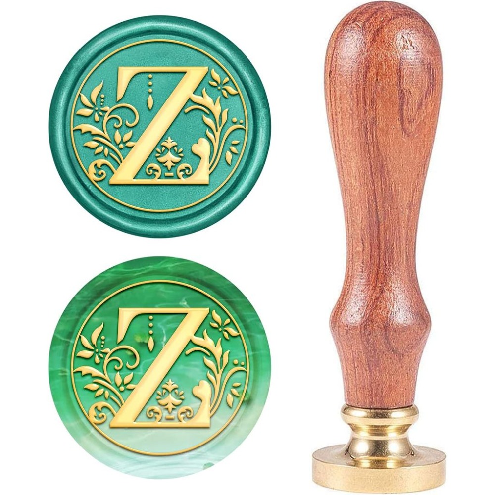 Wedding Z - Stempel Segel Huruf Z Vintage dengan
