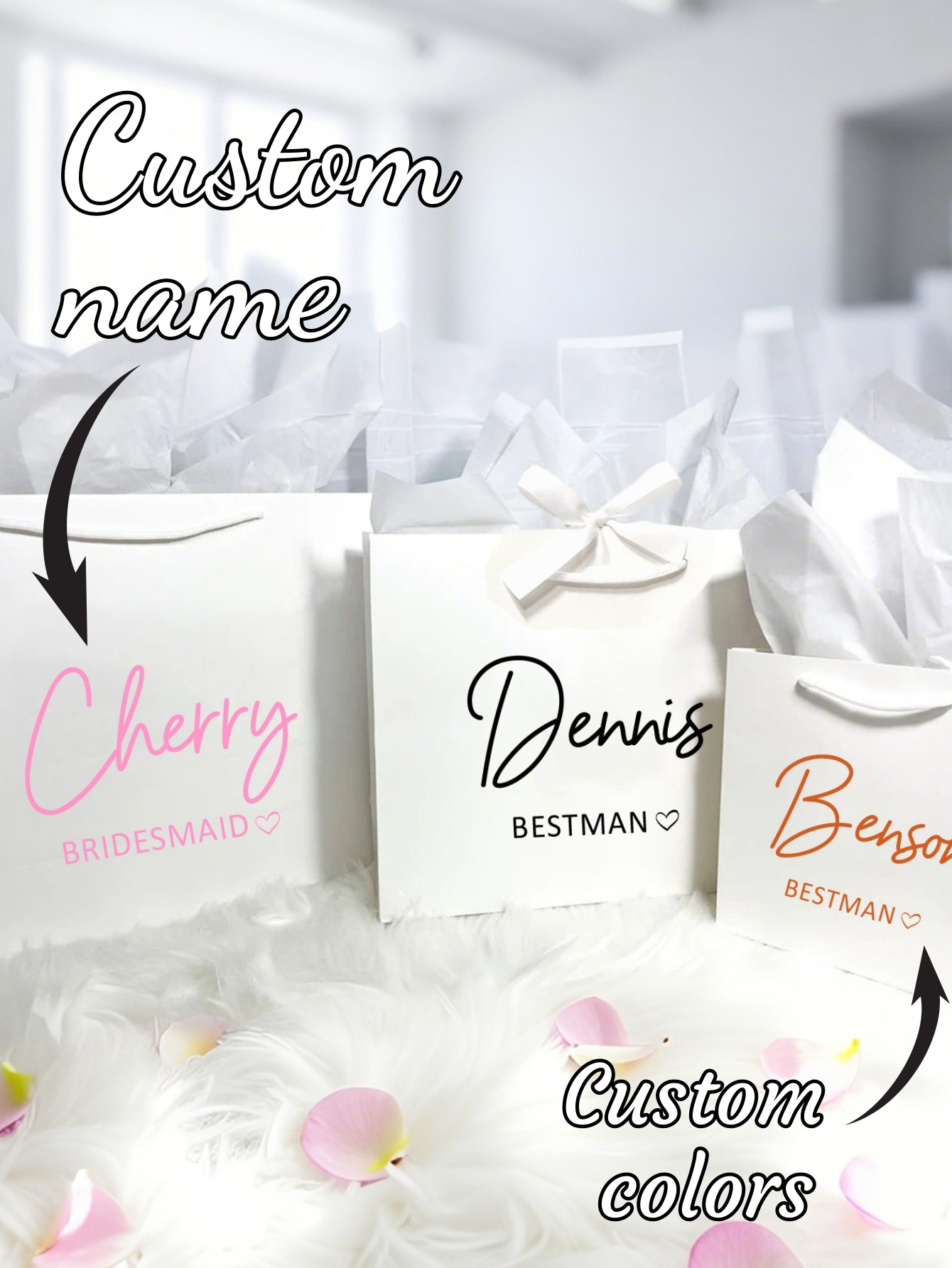 Wedding Vendor - 1pc Tas Hadiah Kustom Pernikahan Pengiring