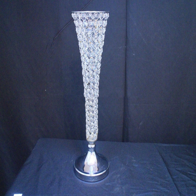 Centerpiece Vase Tall - 10 Buah Vas Kristal Dekorasi Pernikahan