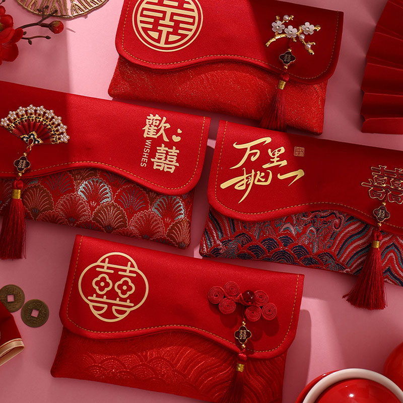 2 Buah Tas Uang Amplop Merah B - Wedding Envelopes ulasan dan harga