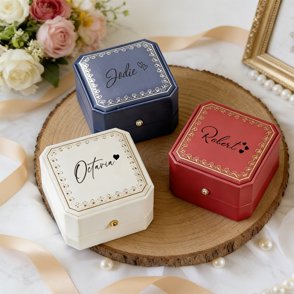 Kotak Cincin Kulit Imitasi Per - Wedding Packaging ulasan dan harga