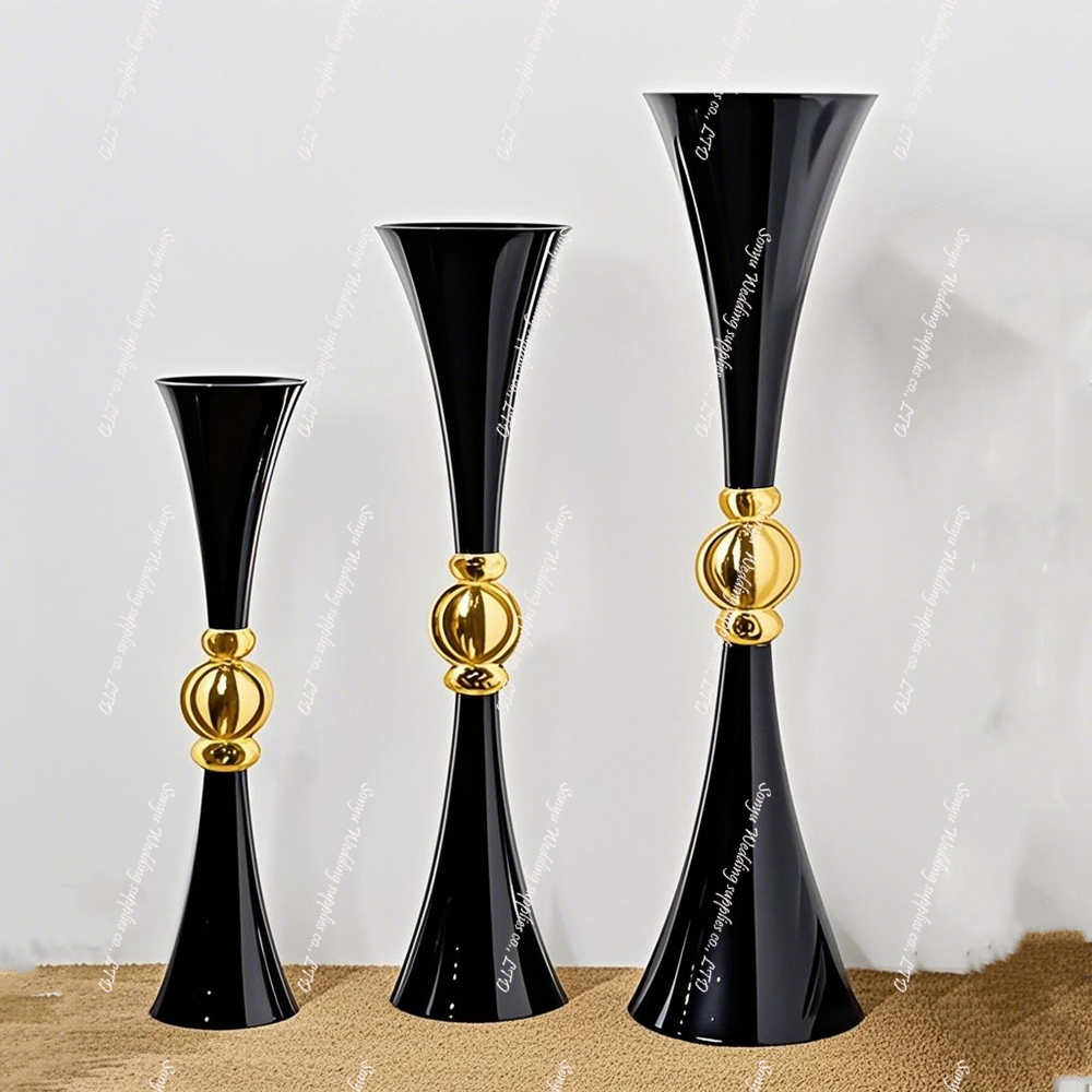 10 buah Vas Bunga Akrilik Berb - Centerpiece Vase Tall ulasan dan harga