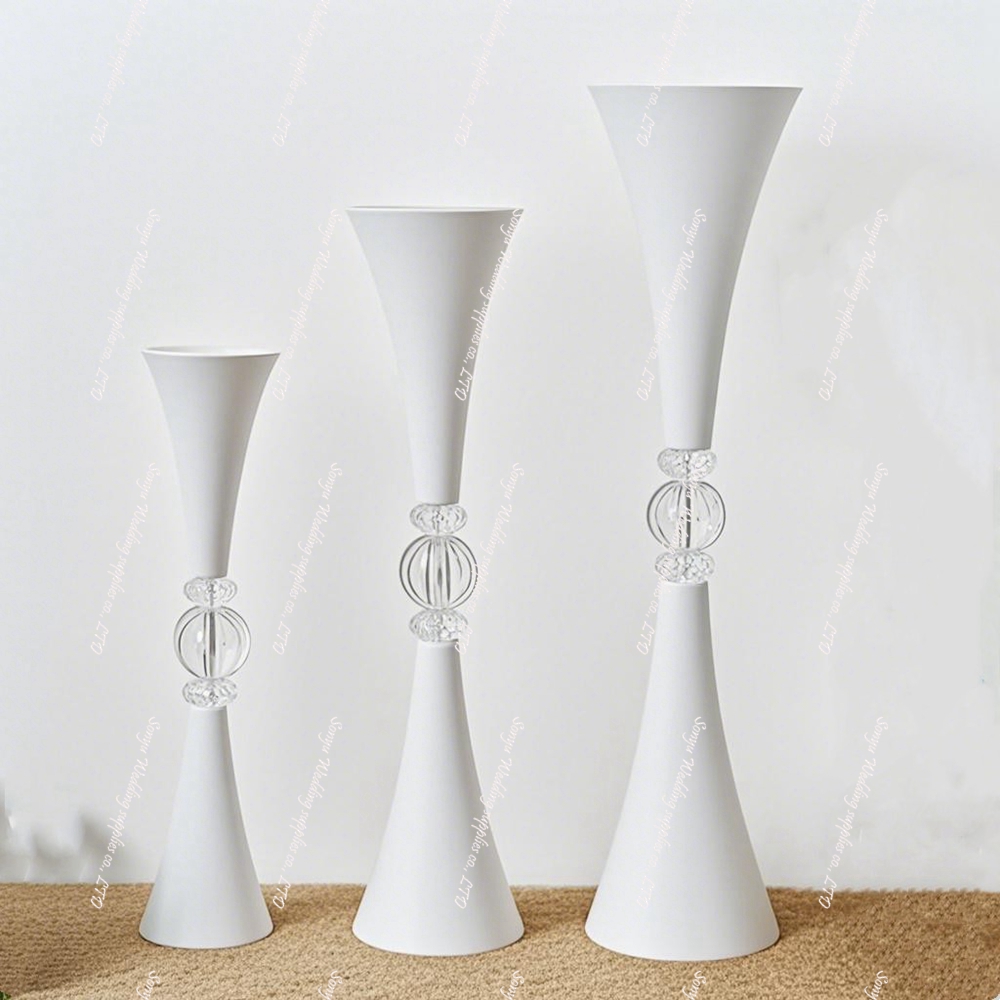 10 buah Vas Bunga Akrilik Berb - Centerpiece Vase Tall ulasan dan harga