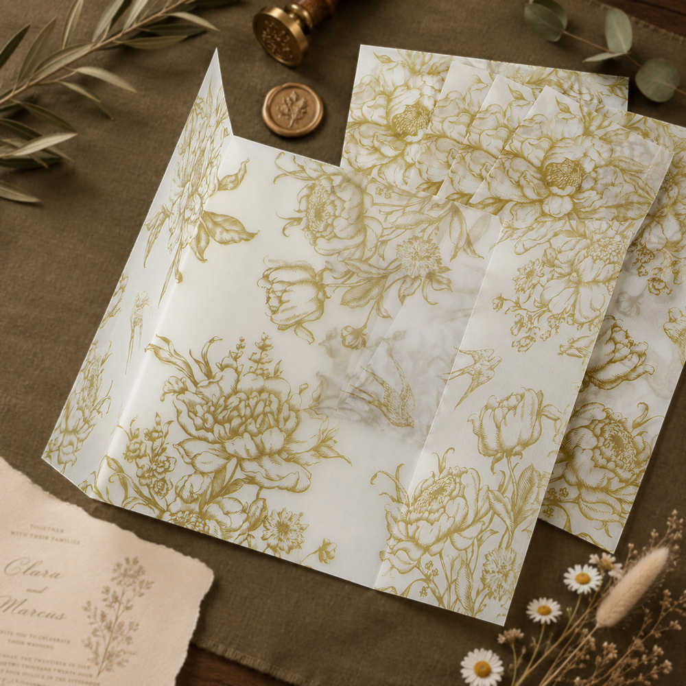 20/50 Buah Pembungkus Vellum d - Wedding Envelopes ulasan dan harga