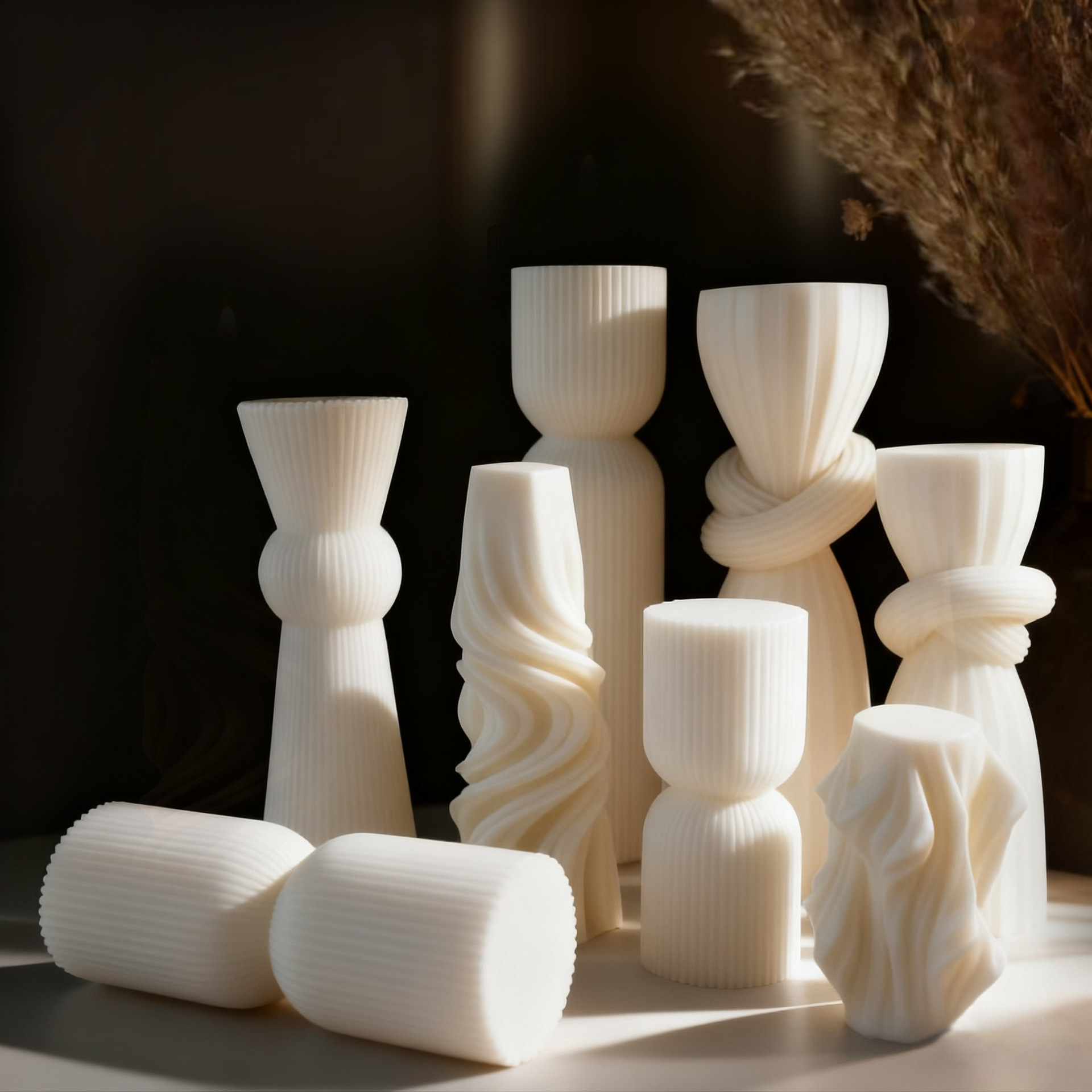 Lilin Aroma Putih Minimalis No - Wedding Fountain ulasan dan harga