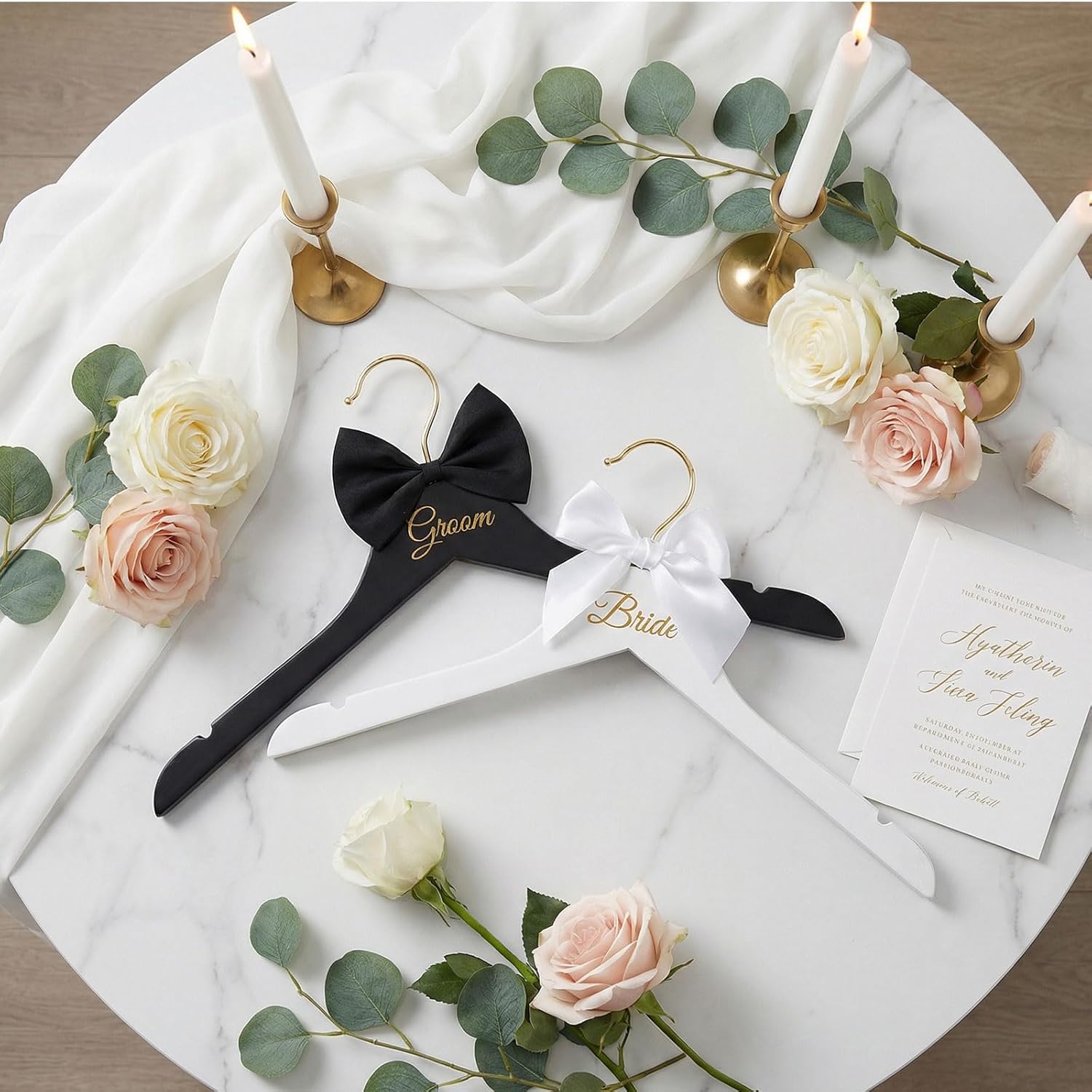 2 Buah Set Gantungan Baju Peng - Suit Supply Wedding Party ulasan dan harga