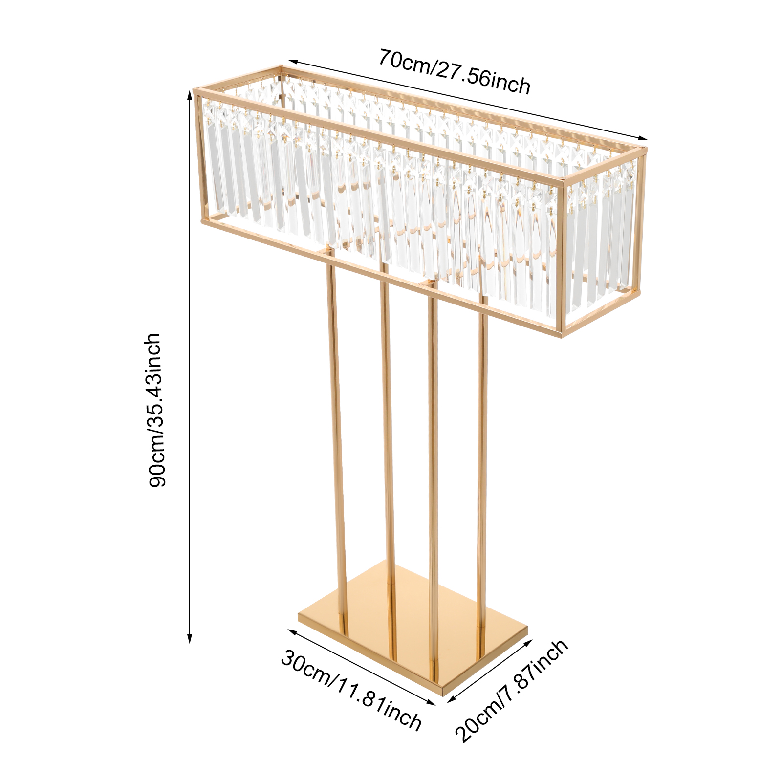 Stand Bunga Pernikahan Kristal - Centerpiece Vase Tall ulasan dan harga