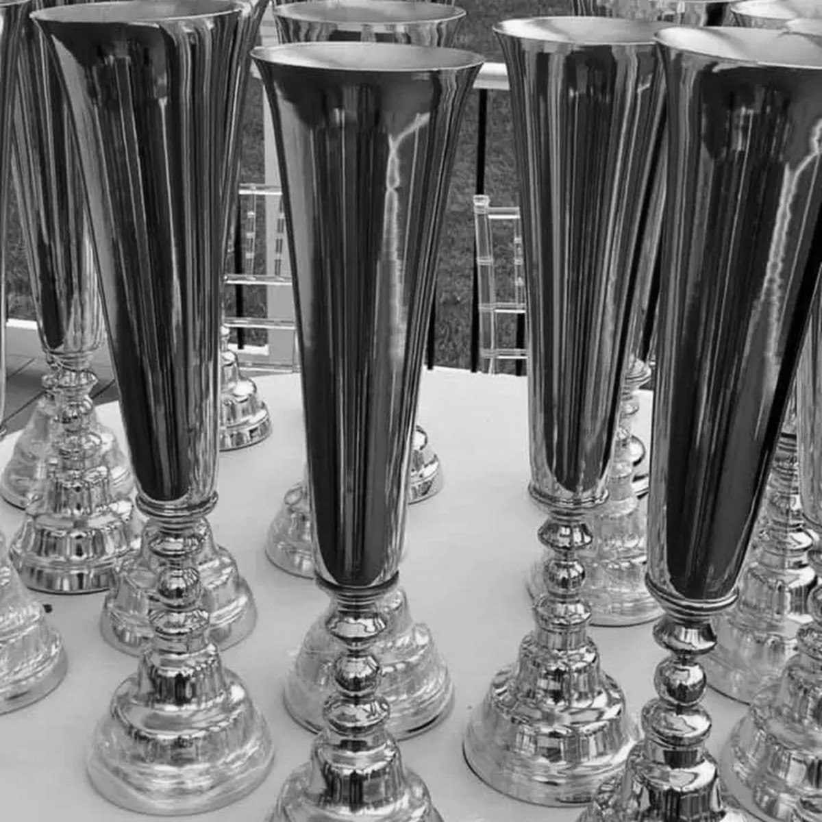 Tinggi 50Cm) Vas Bunga Logam E - Centerpiece Vase Tall ulasan dan harga